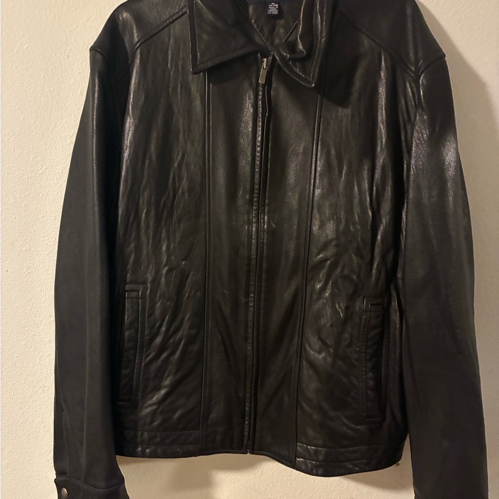 Tommy Hilfiger Dark Brown Leather Jacket